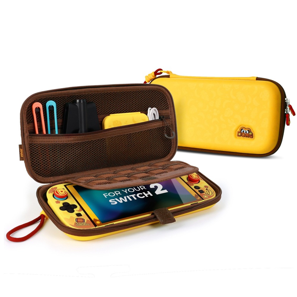 良值 NS2 Switch2 主機收納包【全新現貨】L1179 咚咚猩主題 NS2收納包 主機 便攜包 帶殼可放 外出包-細節圖8