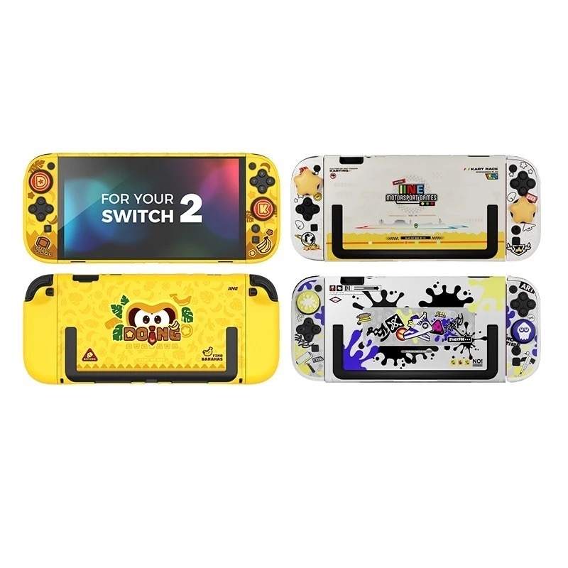 良值 NS2 Switch2 主機保護殼套裝【台灣現貨】L1180 咚咚猩主題 NS2主機殼 主機 保護殼 可放入底座-細節圖2