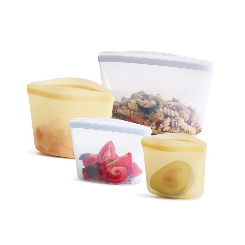 stasher 碗形矽膠密封袋 XS/S/M/L/XL【全新 現貨】保鮮袋 可微波 矽膠密封袋 食物袋 密封袋 收納袋-細節圖2