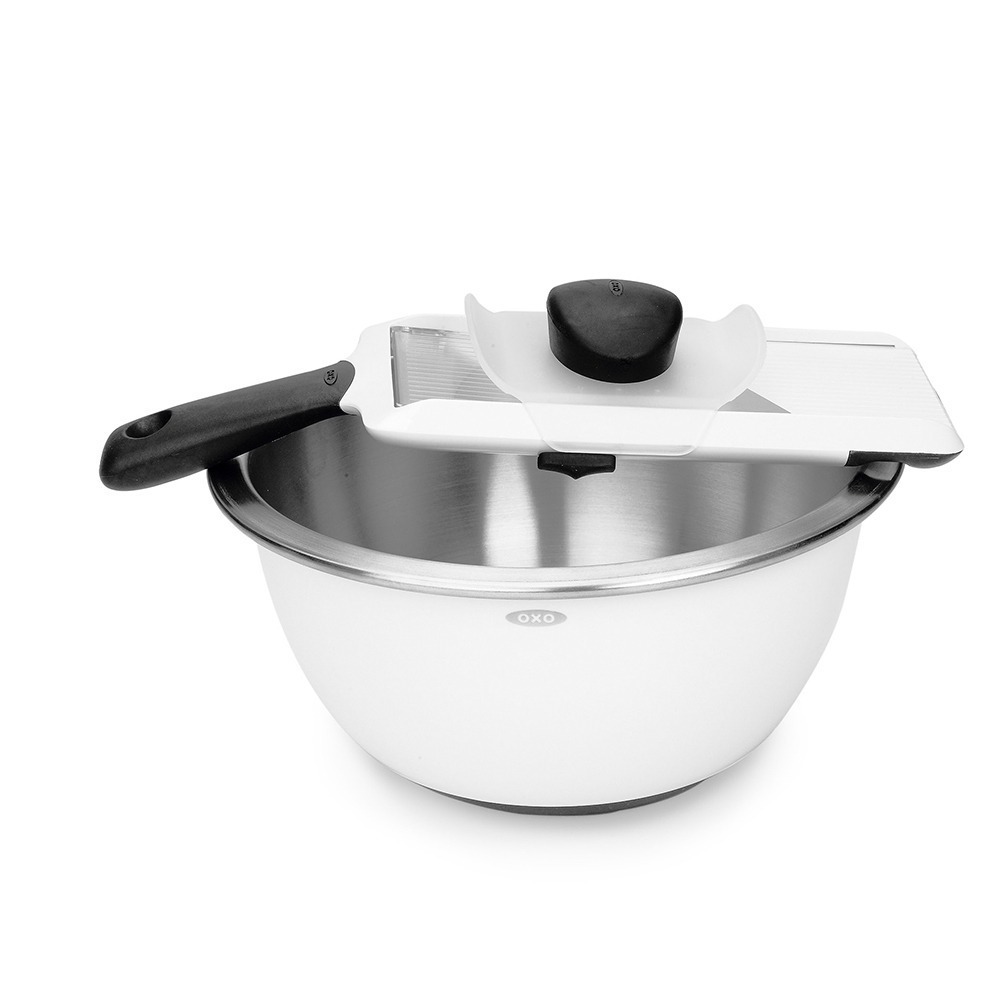 美國 OXO 可調式蔬果削片器【現貨】原廠公司貨 三種切片厚度 適用洗碗機 水果 削片 切片刀 露營 野炊 切片器-細節圖4