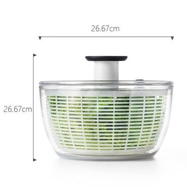 美國OXO 按壓式蔬菜脫水器 V4【現貨】原廠公司貨 蔬菜瀝水籃 按壓式蔬菜香草脫水器 洗菜籃 蔬菜脫水 生菜脫水-規格圖7