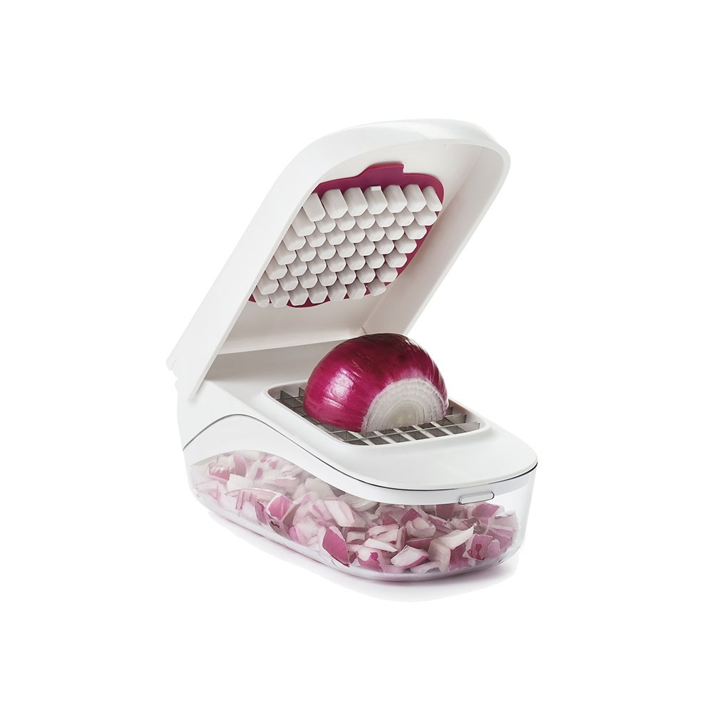 美國 OXO 好好壓切丁盒【現貨】原廠公司貨 適用洗碗機 附帶刀片 切丁盒 切丁器 切丁神器 不銹鋼 懶人切丁-細節圖2