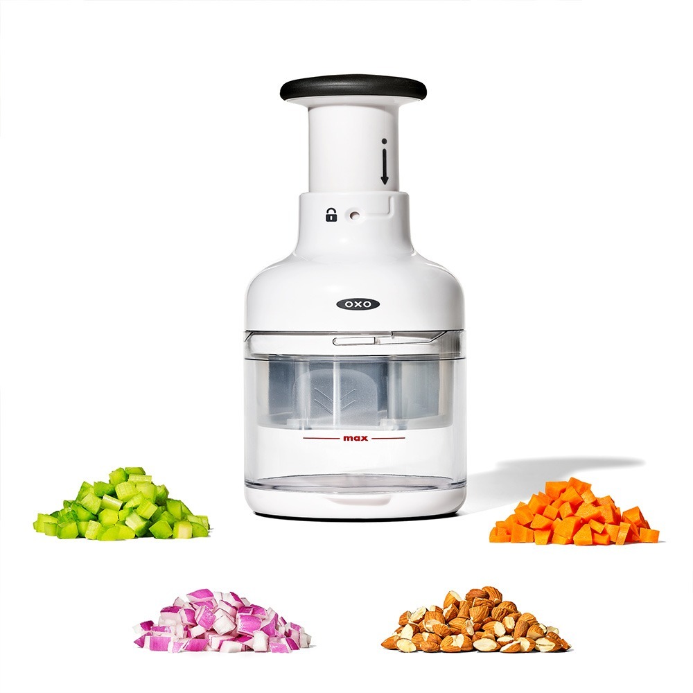 美國 OXO 好好壓切碎器【現貨】原廠公司貨 適用洗碗機 蔬果切碎器 適用蒜頭 洋蔥 堅果 蒜泥器 切碎機 可拆卸-細節圖4