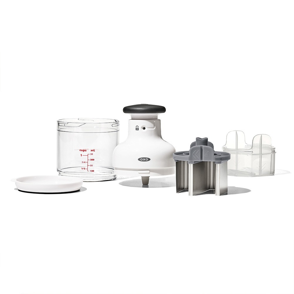美國 OXO 好好壓切碎器【現貨】原廠公司貨 適用洗碗機 蔬果切碎器 適用蒜頭 洋蔥 堅果 蒜泥器 切碎機 可拆卸-細節圖5