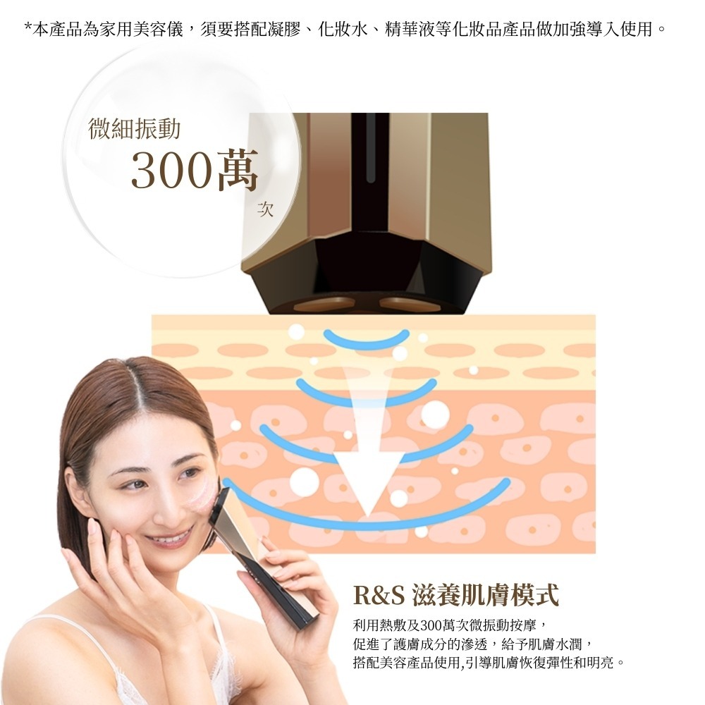 Ravilam 娜美妍 Magic Pro 青春逆時美容儀【現貨 免運】LRJ-R02-BG 黑金色 面部美容儀 導入儀-細節圖6