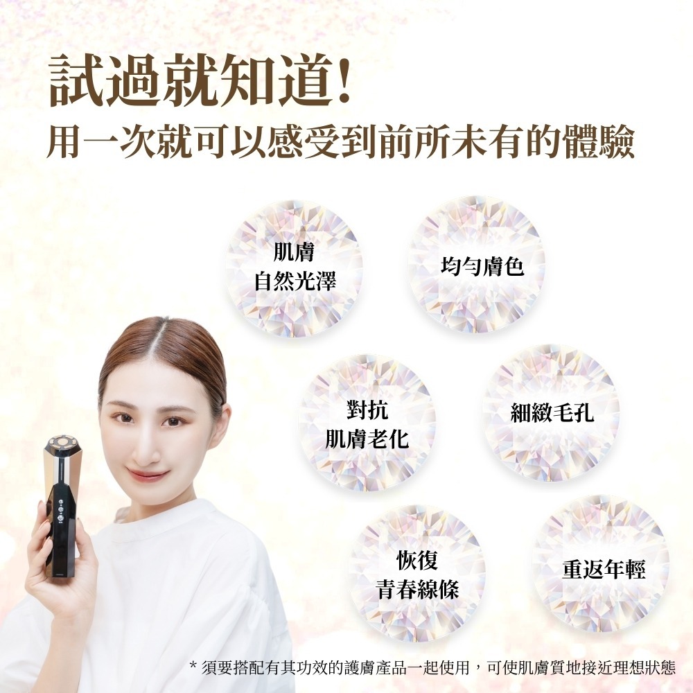 Ravilam 娜美妍 Magic Pro 青春逆時美容儀【現貨 免運】LRJ-R02-BG 黑金色 面部美容儀 導入儀-細節圖10