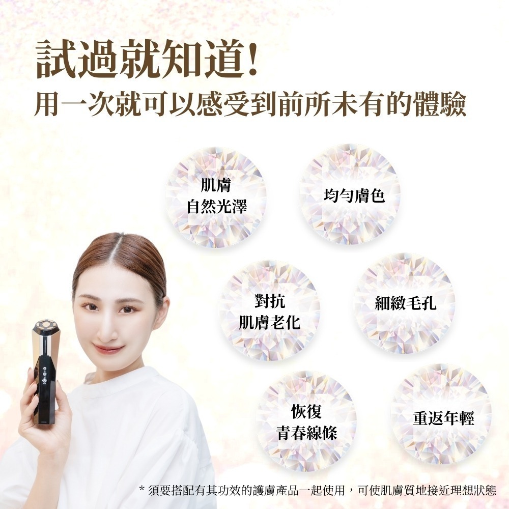 Ravilam 娜美妍 Magic Pro 青春逆時美容儀【現貨 免運】LRJ-R02-BG 黑金色 面部美容儀 導入儀-細節圖10