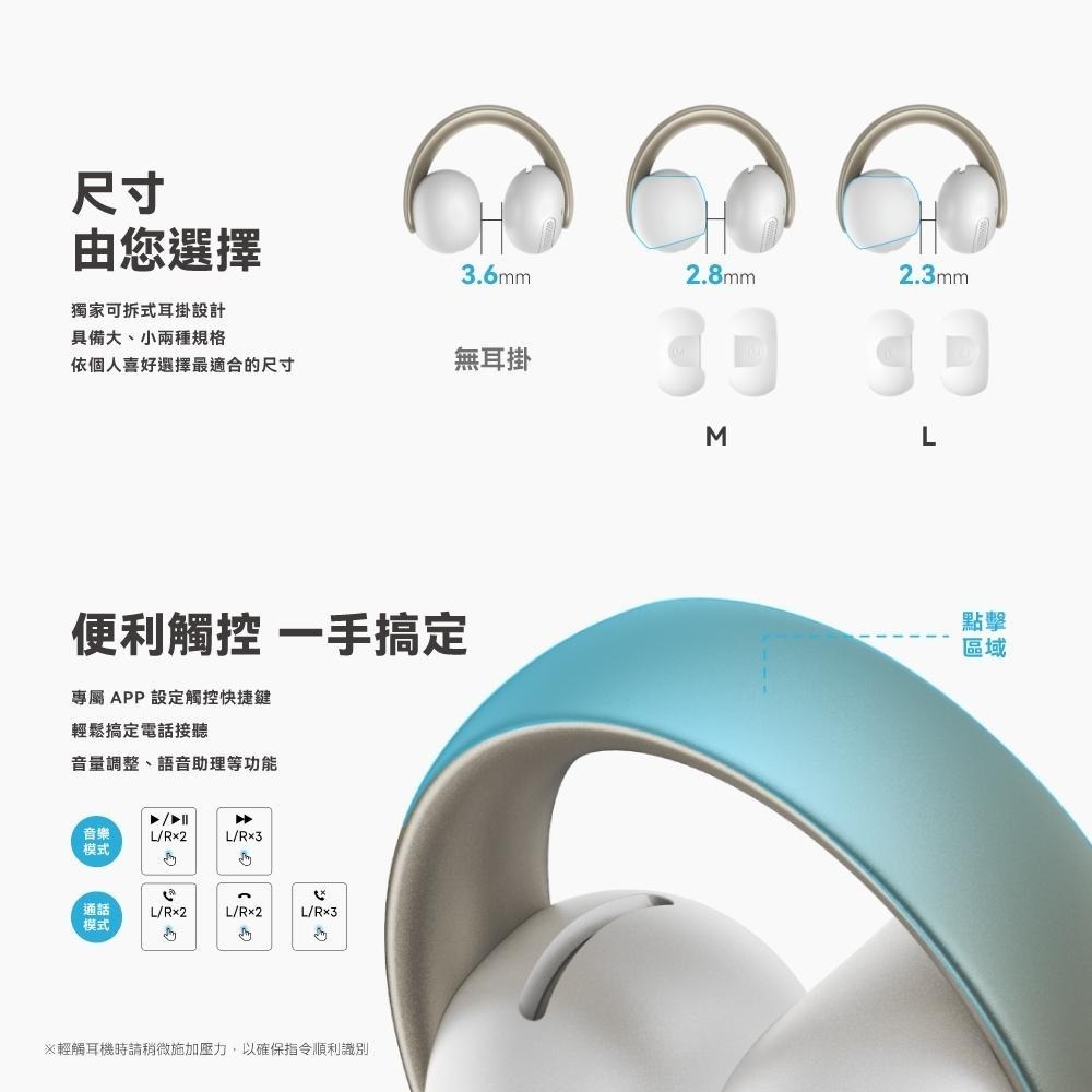 Soundcore AeroClip 開放式藍牙耳夾耳機【現貨】藍芽耳機 無線耳機 耳夾式 降噪 防水 A3954-細節圖5