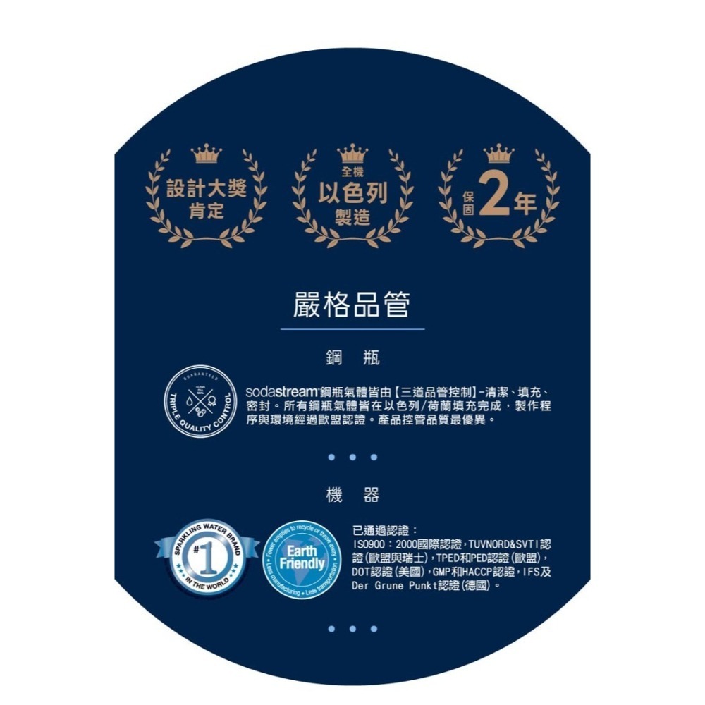 SodaStream 時尚風自動扣瓶氣泡水機 Spirit 現貨 公司貨 2年保 內附雙瓶 免插電 旋轉鋼瓶 氣泡水機-細節圖8