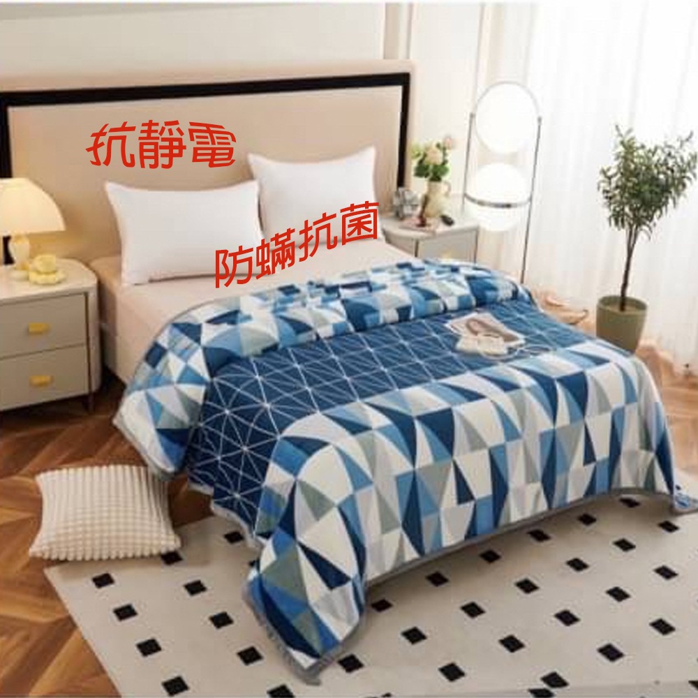 Crocodile 鱷魚 防蟎抗菌-法蘭絨毯系列-細節圖2