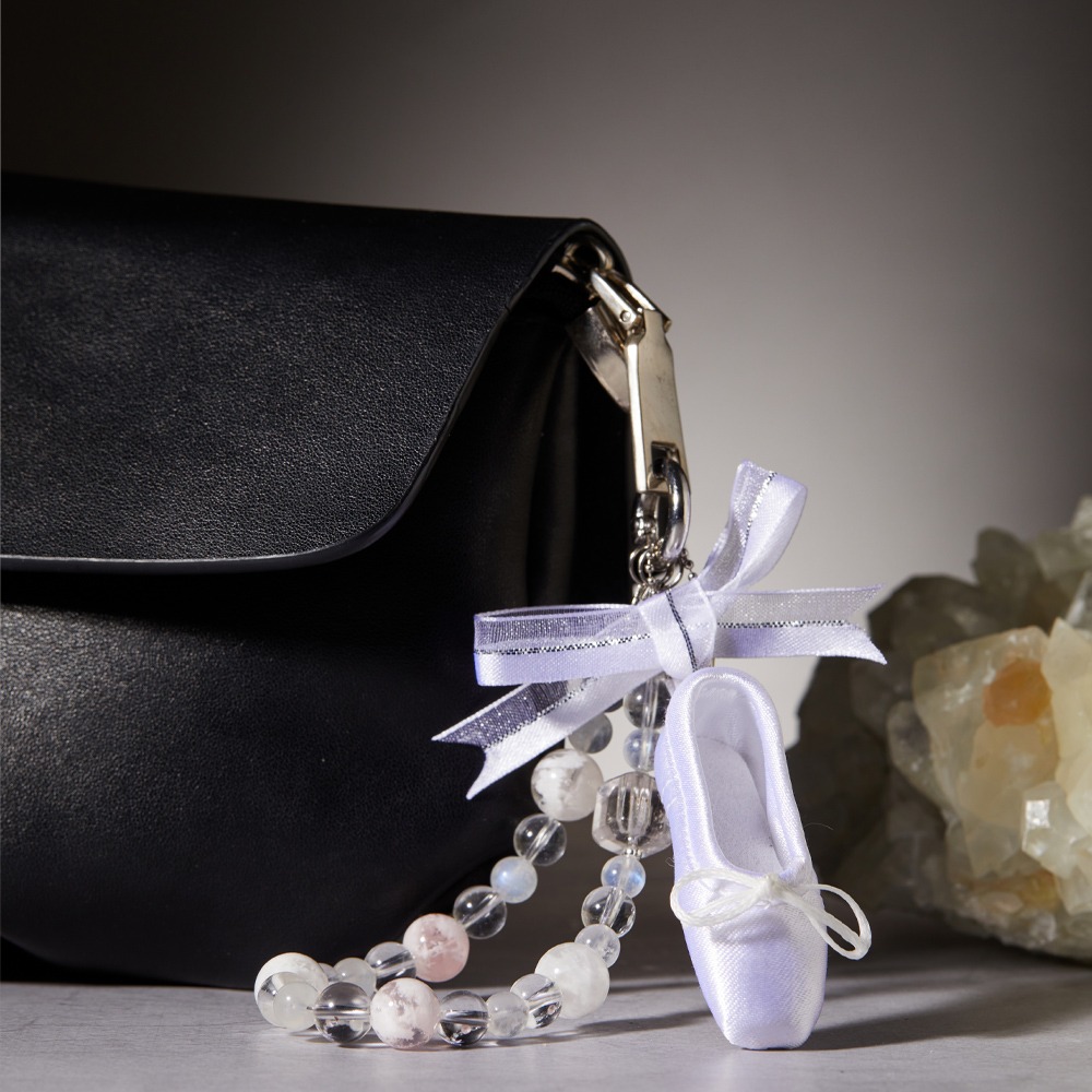 璞心堂-雪語心舞 天然水晶手機鍊 × 包包吊飾 × 幸運手串-細節圖3