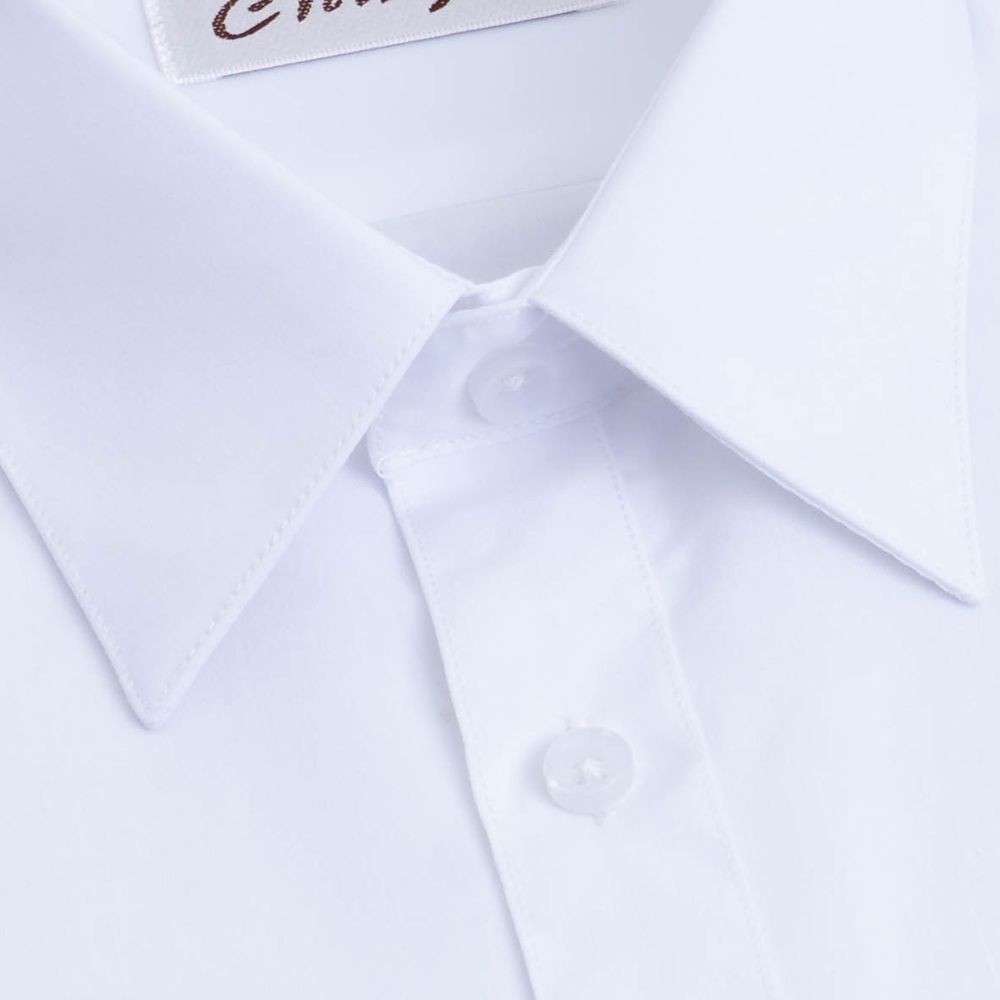 【CHINJUN/35系列】勁榮抗皺襯衫-短袖、素色白、s8001-細節圖3