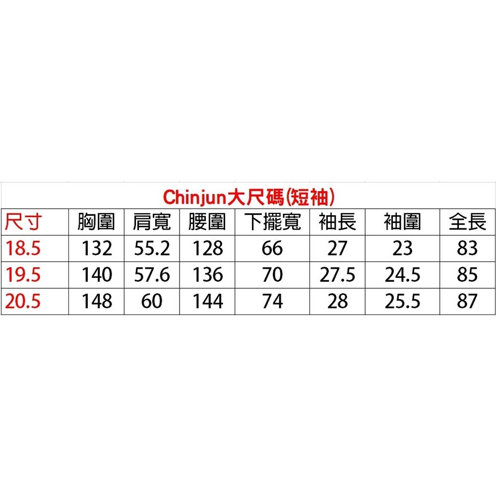 大尺碼【CHINJUN/35系列】勁榮抗皺襯衫-短袖、素色白、18.5吋、19.5吋、20.5吋、s8001L 男生襯衫-細節圖2