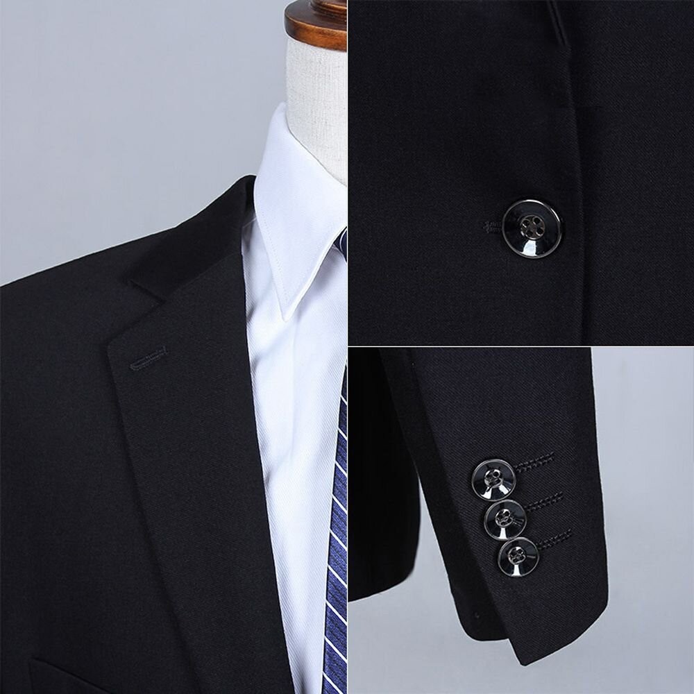 【WEISHTON】修身西裝外套 西裝褲-畢業 面試 上班 婚禮 商務 正式正裝-細節圖4