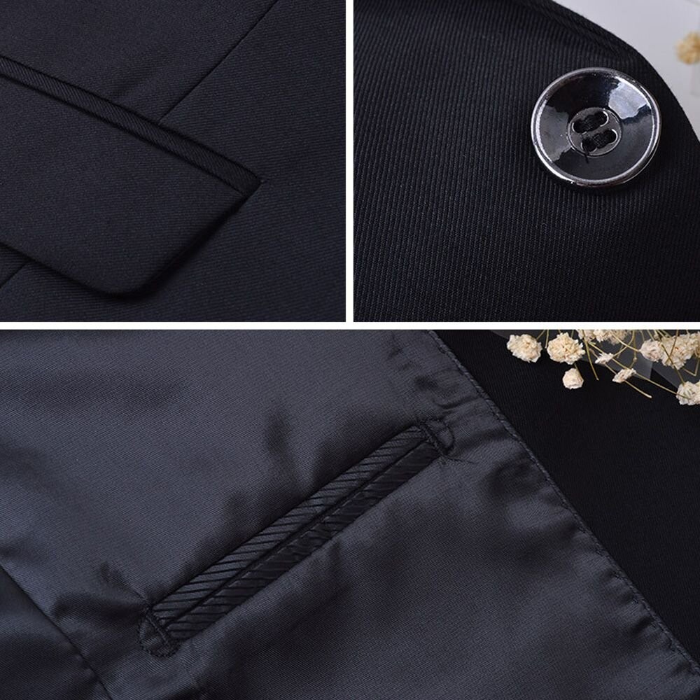 【WEISHTON】修身西裝外套 西裝褲-畢業 面試 上班 婚禮 商務 正式正裝-細節圖5