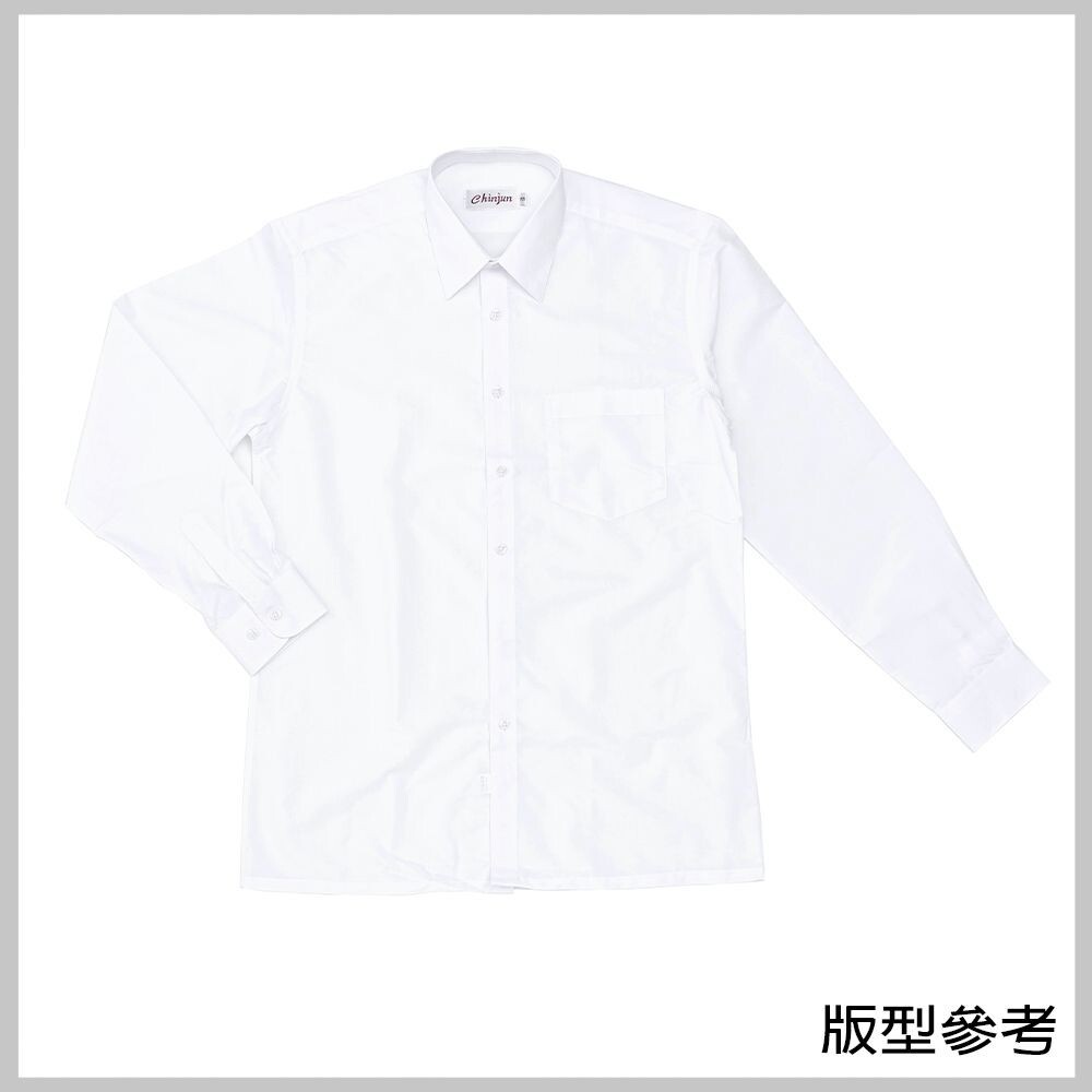【CHINJUN/35系列】勁榮抗皺襯衫-長袖、淺藍白相間條紋、K903-細節圖7