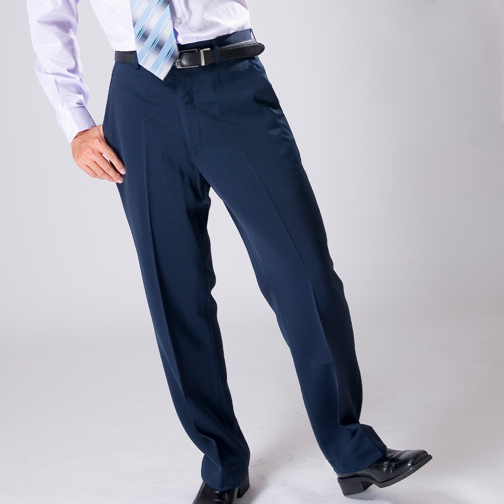 【Chinjun】正統高腰西裝褲 100%免燙 平面 春夏款 直筒 商務-規格圖6