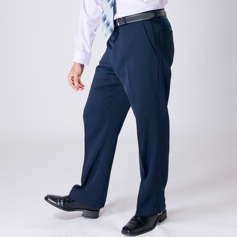 【Chinjun】正統高腰西裝褲 100%免燙 打摺設計 春夏款 直筒 商務 打折-規格圖5