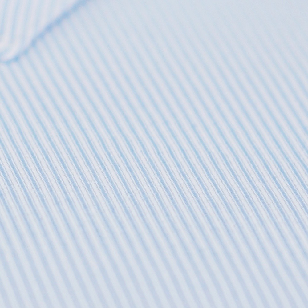 【CHINJUN/65系列】機能舒適襯衫-長袖/短袖、藍底斜紋、8089、S8089-細節圖4