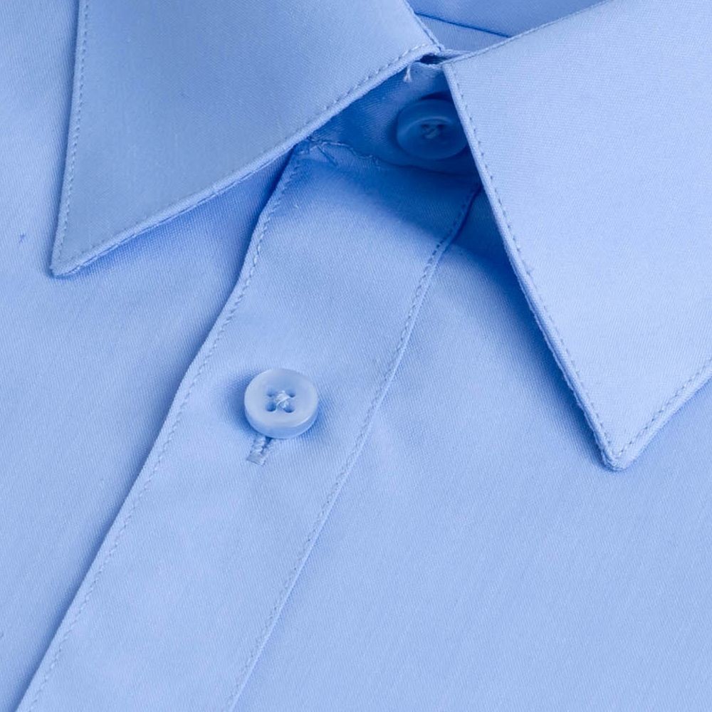 【CHINJUN/35系列】勁榮抗皺襯衫-長袖、素色藍、8004-細節圖3