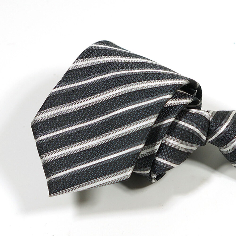 【CHINJUN】自動拉鍊領帶-劍寬7公分-窄版 台灣現貨 男襯衫 商務 口袋 硬領-規格圖2