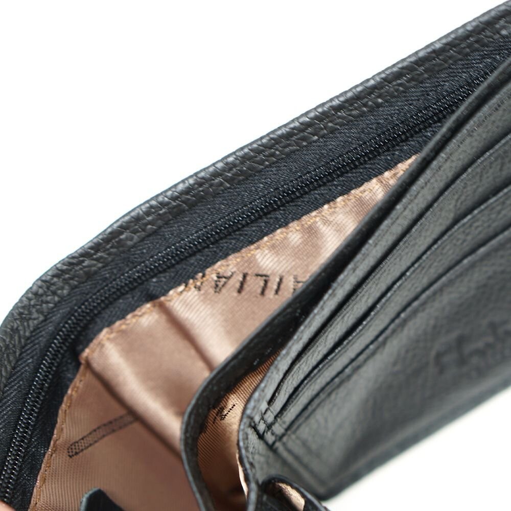 簡約質感真皮錢包 含外盒 短夾 男士 男用皮夾 送禮-細節圖3