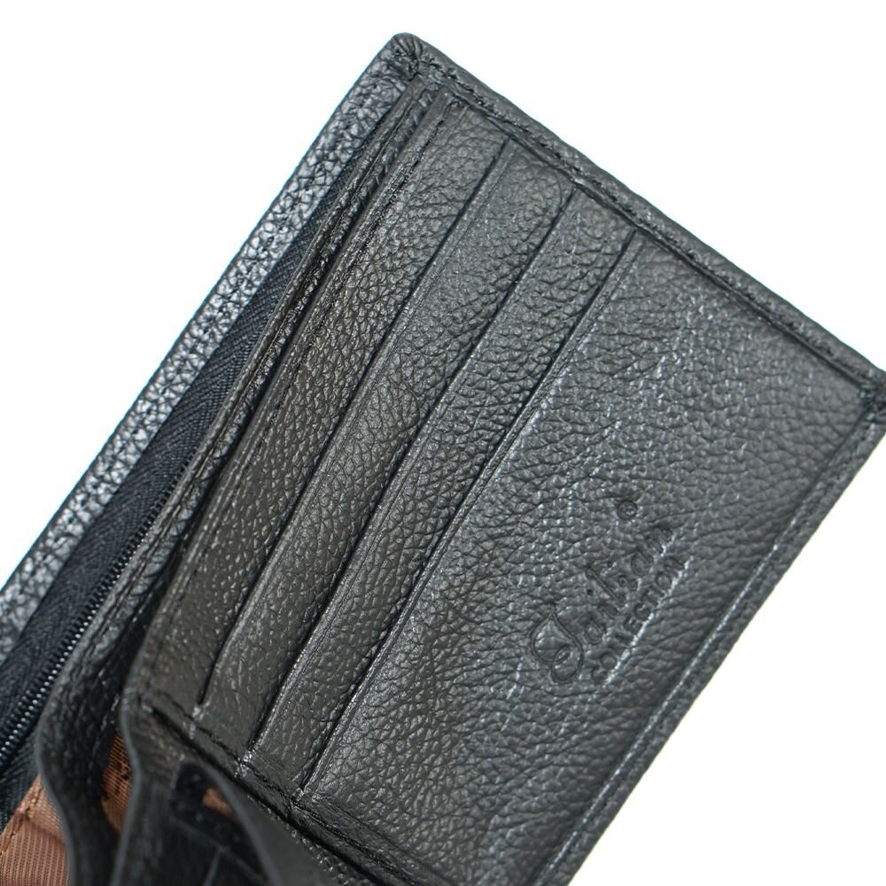 簡約質感真皮錢包 含外盒 短夾 男士 男用皮夾 送禮-細節圖2