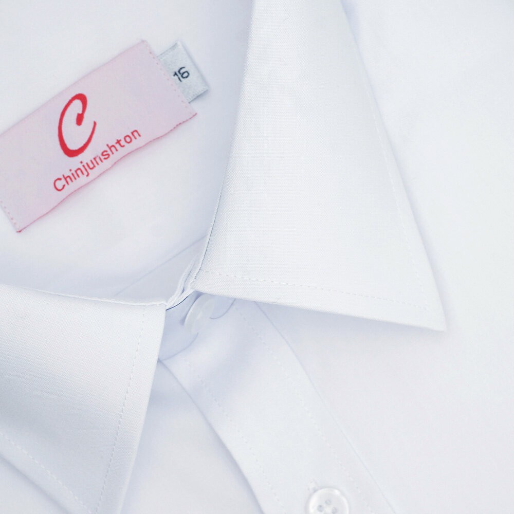 【CHINJUN】男士商務襯衫 抗皺加強 長袖 白色 條紋 素面 台灣現貨 男襯衫 商務 口袋 硬領-規格圖7