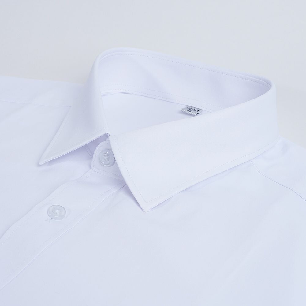 【CHINJUN/65系列】修身機能舒適襯衫-長袖、白色素面、Slim6502-細節圖3