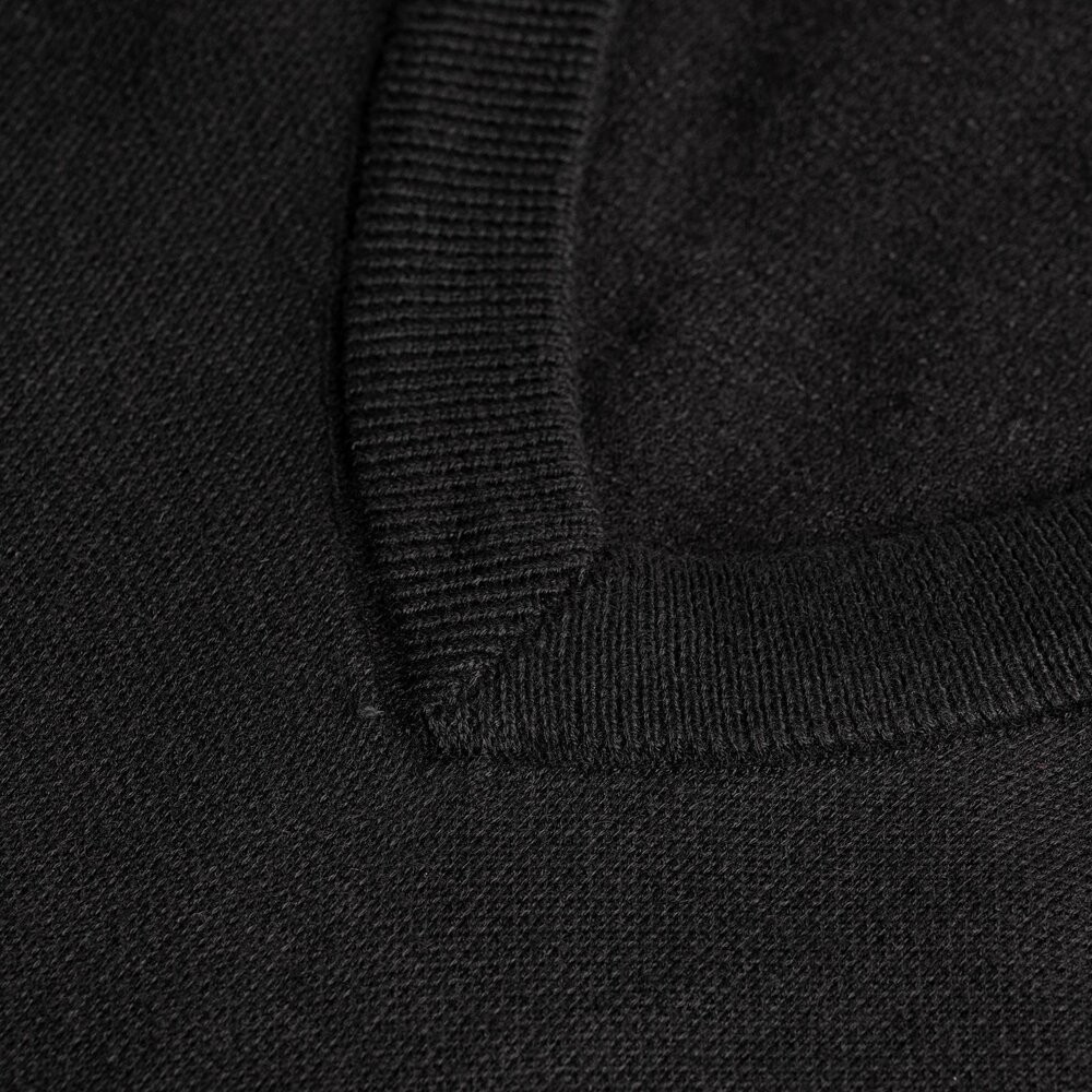 Chinjun羊毛針織背心-黑色｜V領針織毛衣、親膚保暖、商務男裝、休閒穿搭 台灣現貨 男襯衫 商務 口袋 硬領-細節圖3