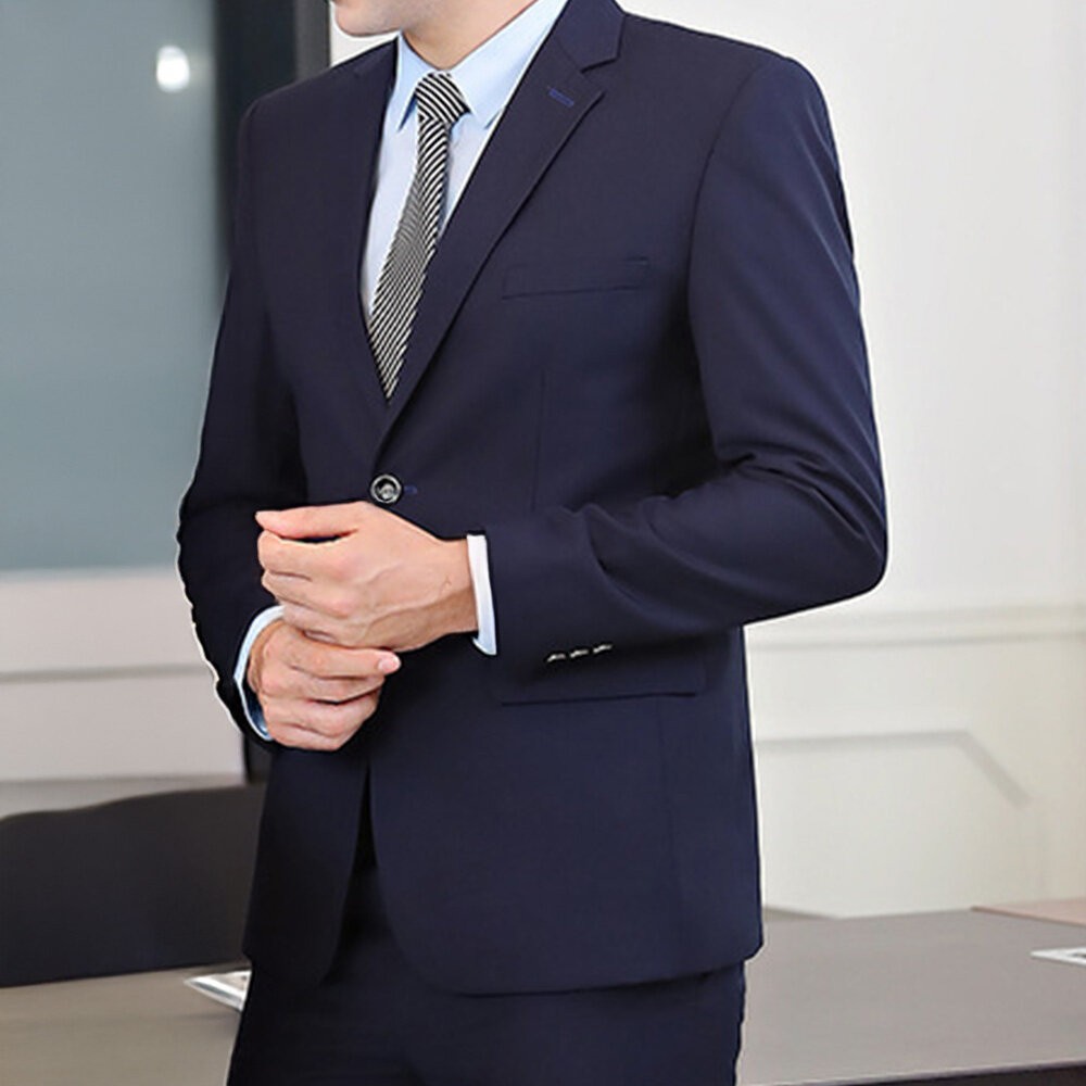 【WEISHTON】修身西裝外套-畢業 面試 上班 婚禮 商務 正式正裝-規格圖5