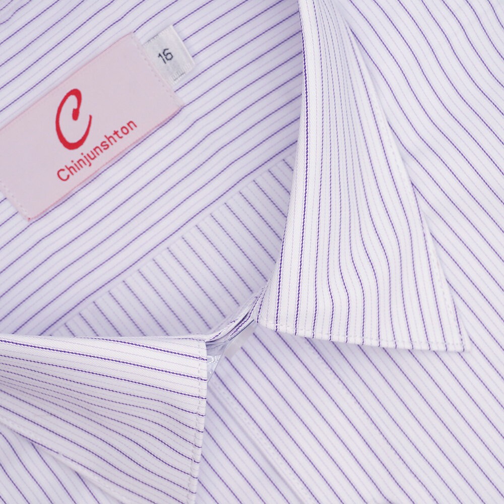 白底紫條紋
