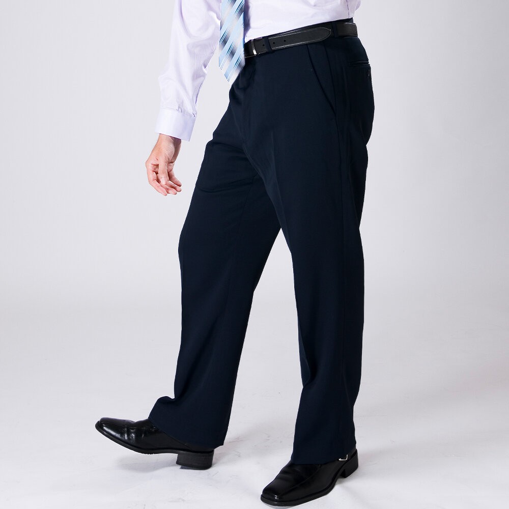 【Chinjun】正統高腰西裝褲 100%免燙 打摺設計 秋冬款 直筒 商務 打折-規格圖6