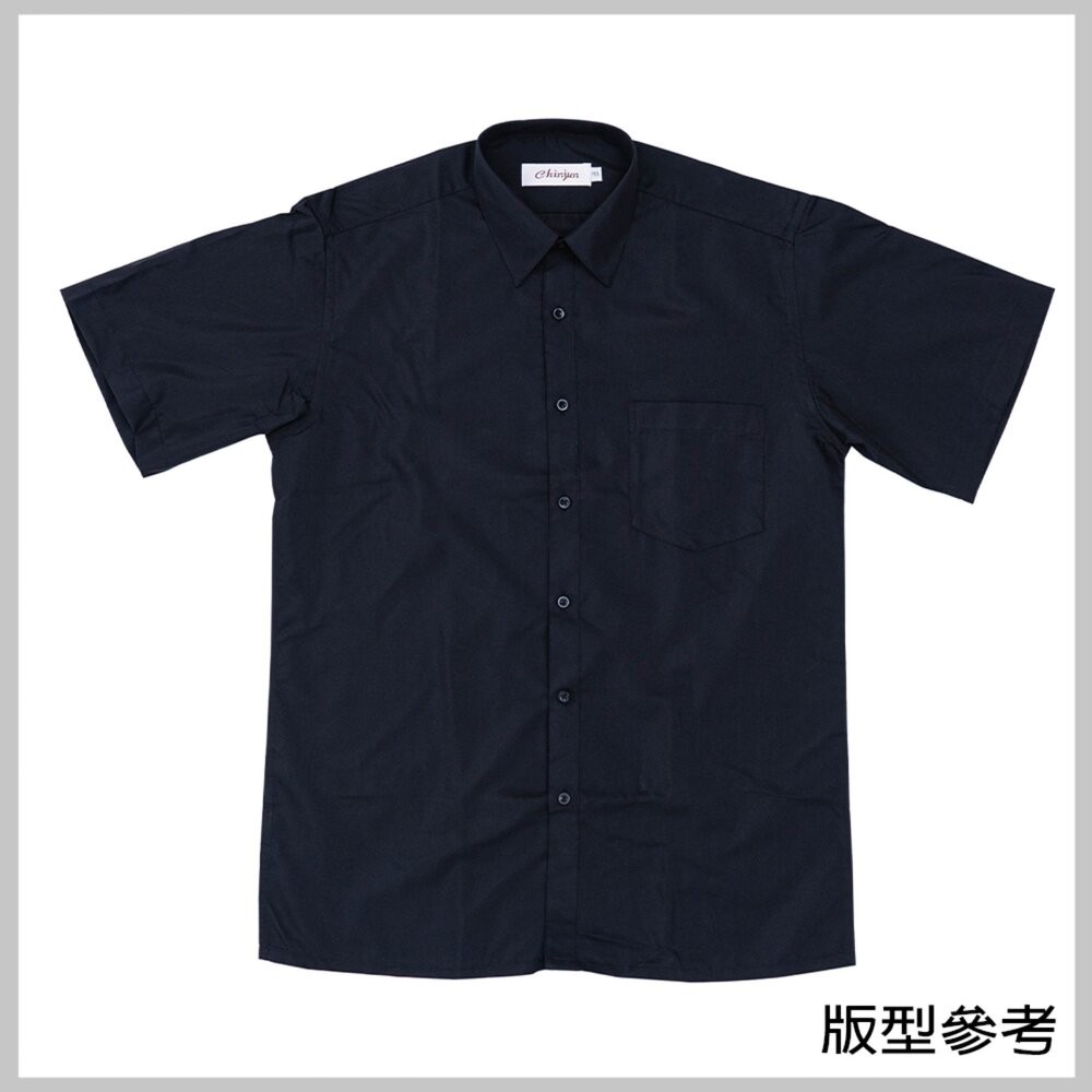 【CHINJUN】勁榮抗皺襯衫-短袖、淺灰條紋、s2603 台灣現貨 男襯衫 商務 口袋 硬領-細節圖5