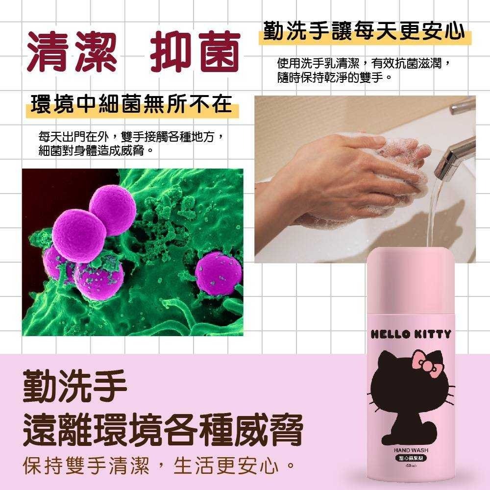 台灣授權正版百貨 隨身洗手乳3入＋多功能PU皮革材質收納包/組 Hello Kitty凱蒂貓-細節圖2