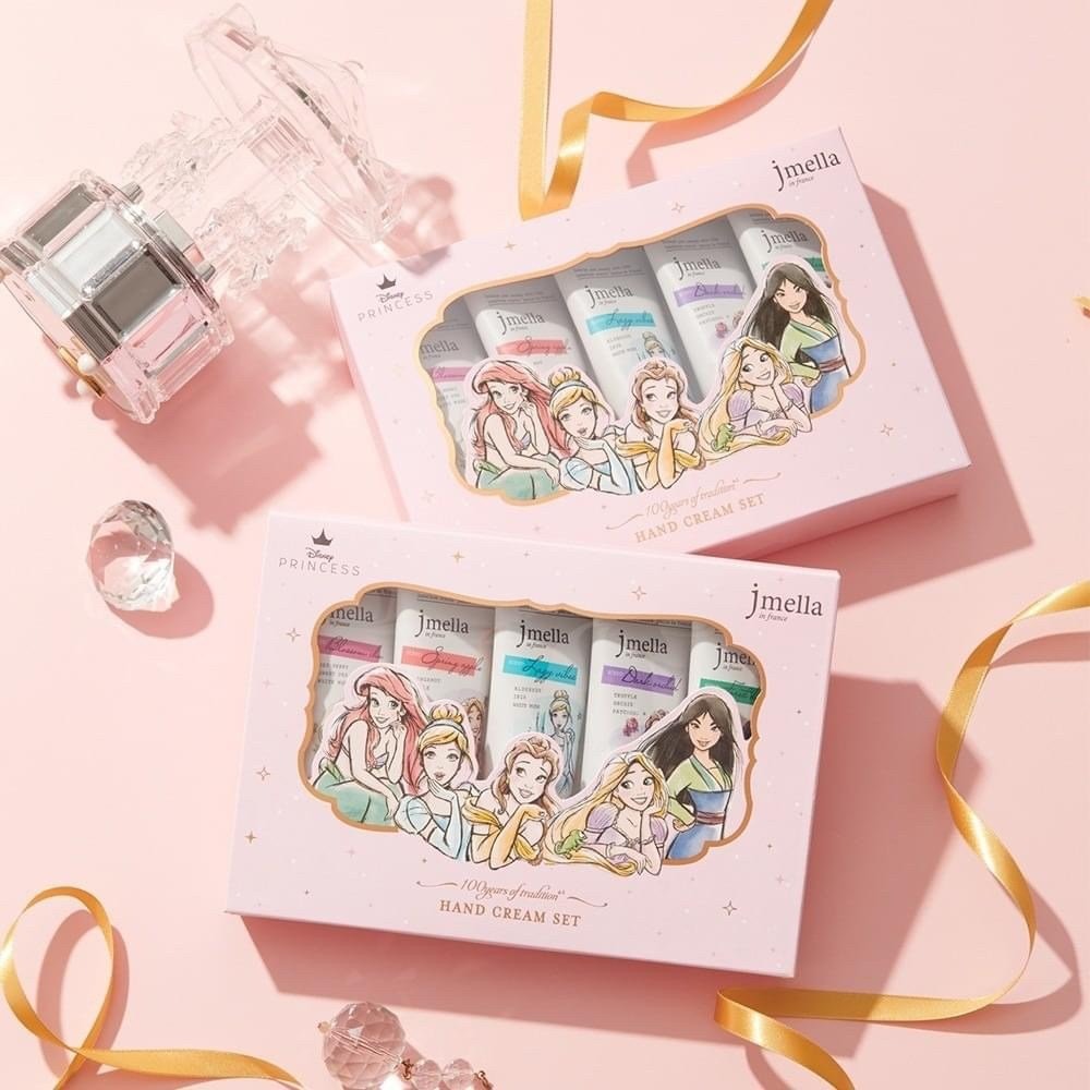 韓國Jmella 限定迪士尼公主護手霜 (50ml x 5入/盒)◆產品特色  透過法國高級香料搭配世界級名牌香水經典香-細節圖2