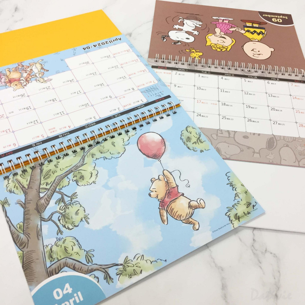 迪士尼 DISNEY 正版授權 台灣百貨 2024三角桌曆 隨機出貨 不挑款式-細節圖4