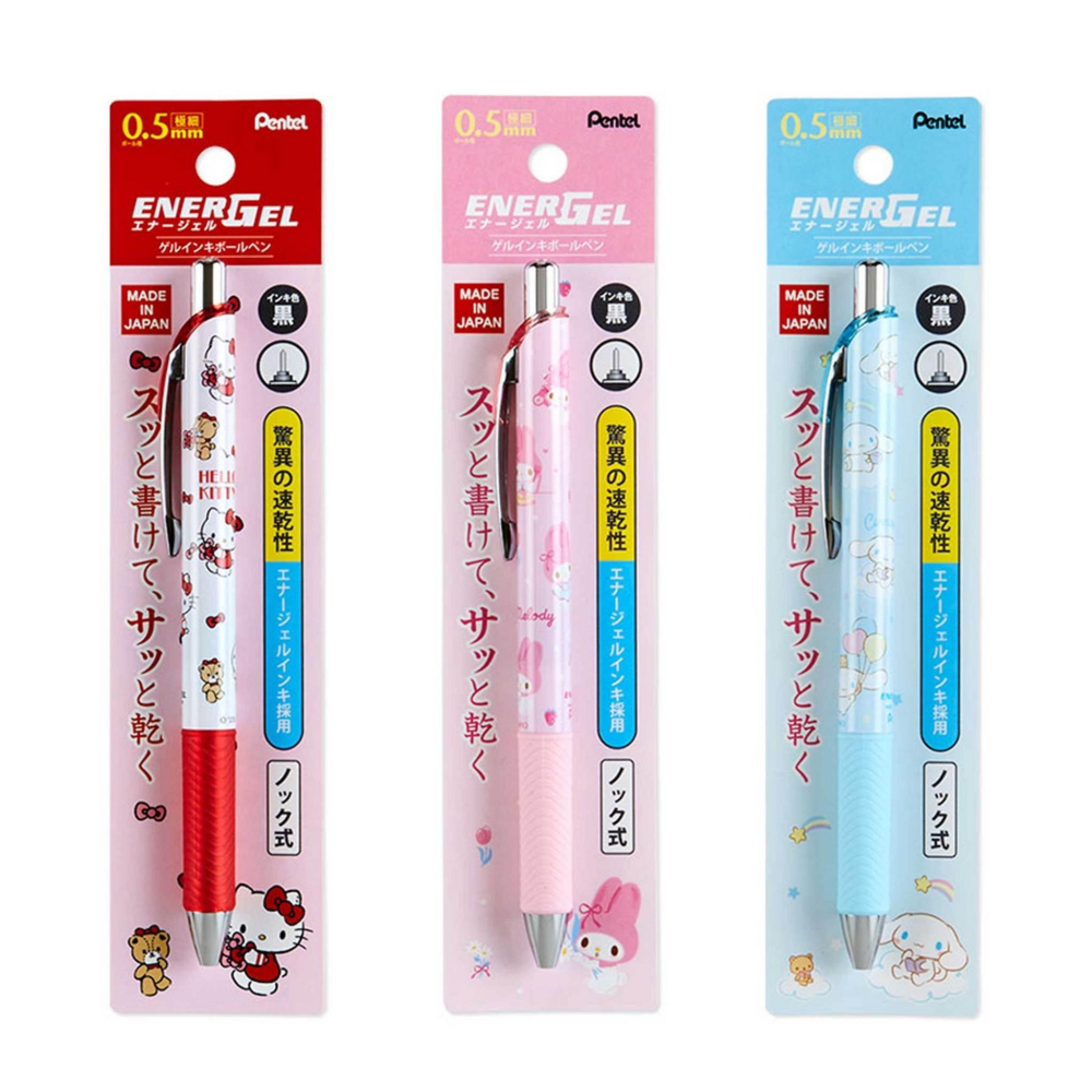 三麗鷗 Sanrio 史努比日本進口正版授權 Pentel黑色原子筆 0.5mm 按壓式 可更換筆芯-細節圖2