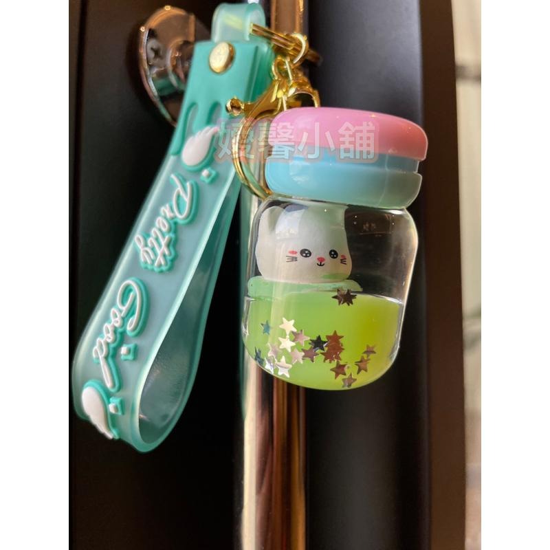 ❤️嬡馨小舖❤️貓咪漂浮瓶 可愛鑰匙圈 鑰匙扣 書包吊飾 飾品 裝飾 馬卡龍流沙 吊飾 包包吊飾 掛件台灣現貨 實物拍攝-細節圖7