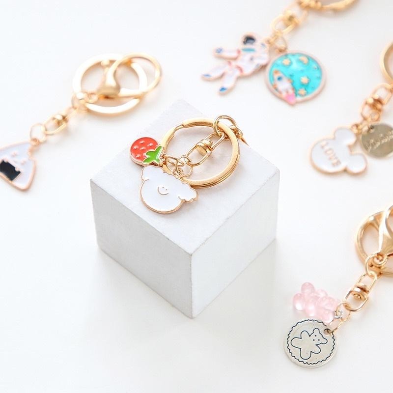 ❤️嬡馨小舖❤️可愛韓系INS 鑰匙圈 掛飾 包包掛飾 書包掛飾 裝飾 鑰匙扣 掛件 書包掛飾 學生禮物 台灣現貨-細節圖2