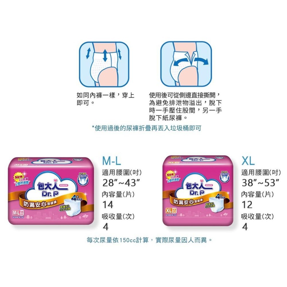 包大人防漏安心復健褲 (每箱四包)-細節圖4