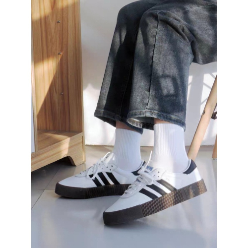 Adidas Originals SambaRose 白色 厚底 增高 鬆糕 餅乾鞋 B28156