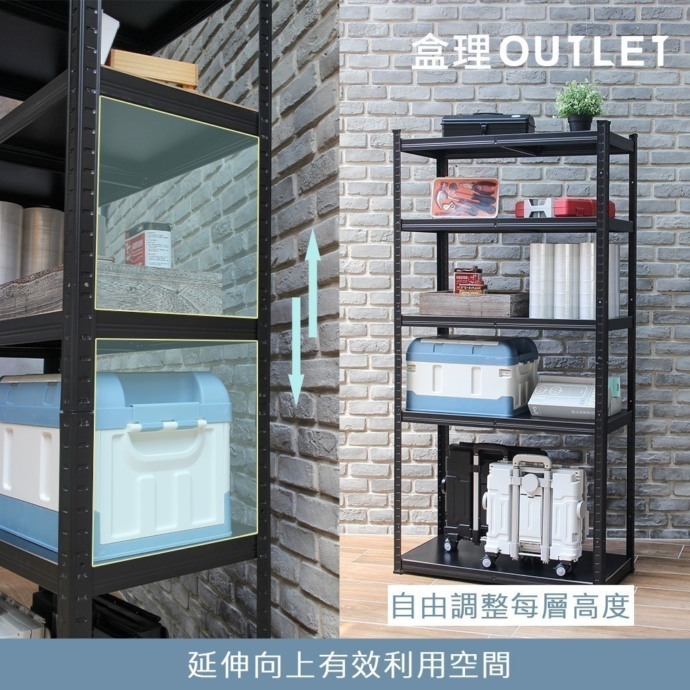 耐重百變置物鐵架-四層/五層-盒理OUTLET-細節圖10