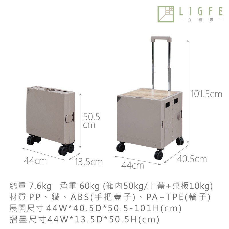 LIGFE 立格扉 Desk Cart 德仕卡購物車2.0-細節圖7