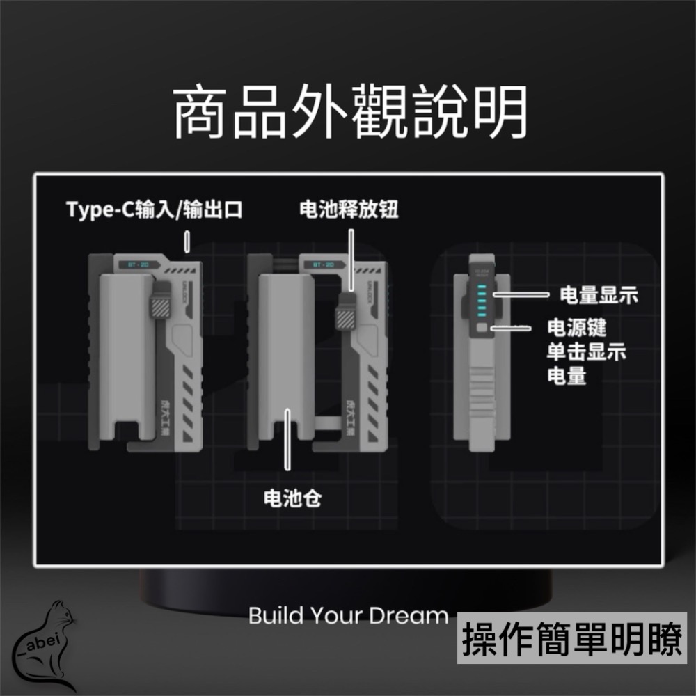 ❗️全館免運❗️虎大工業 BT-20 行動電源電池充電器 電池充電模組 行動電源 充電器-細節圖8