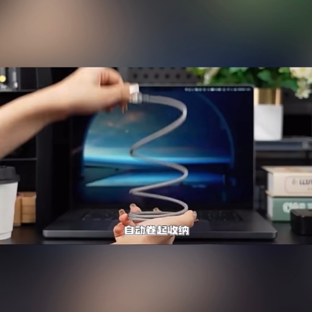 ⚠️全館免運 假日出貨 Wekome 240W磁吸收納充電線 萬用充電線 4in1充電線 四合一充電線 4合1充電線-細節圖4