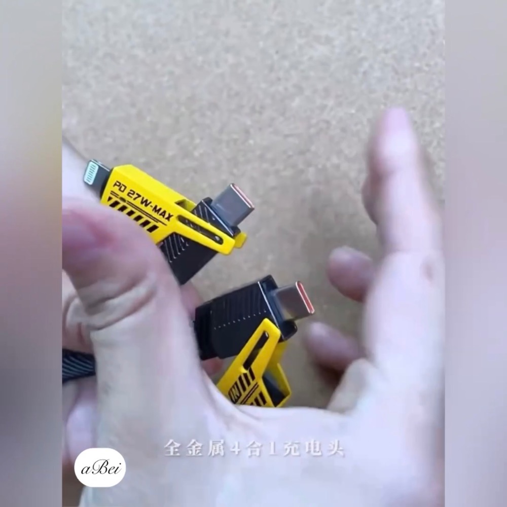 ⚠️全館免運 假日出貨 Wekome四合一機甲PD 65W充電線 PD快充線 蘋果充電線 IPhone 充電線 安卓-細節圖2