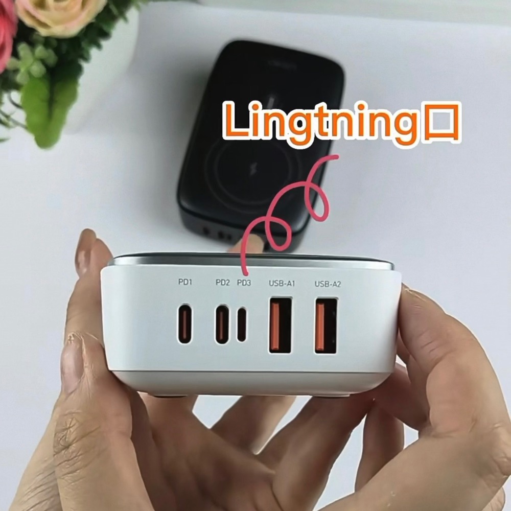 ⚠️全館免運 假日出貨 LDNIO力德諾140W氮化鎵無線磁吸桌面充電器 桌面充電器 筆電充電 Switch充電-細節圖3