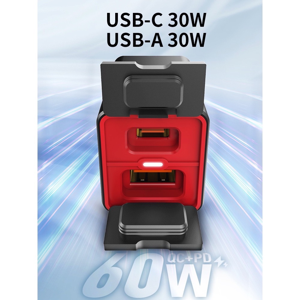 ⚠️全館免運 假日也出貨LDNIO 60W 氮化鎵機車充電器 摩托車充電器 擋車充電器-細節圖11