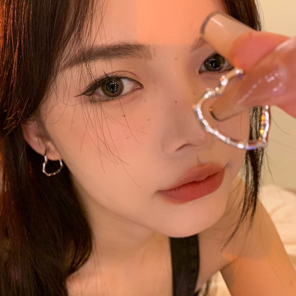 ♛ROSEMAYR♛[HU-0069] 韓系冷淡風 竹節愛心耳釦 耳環-細節圖4